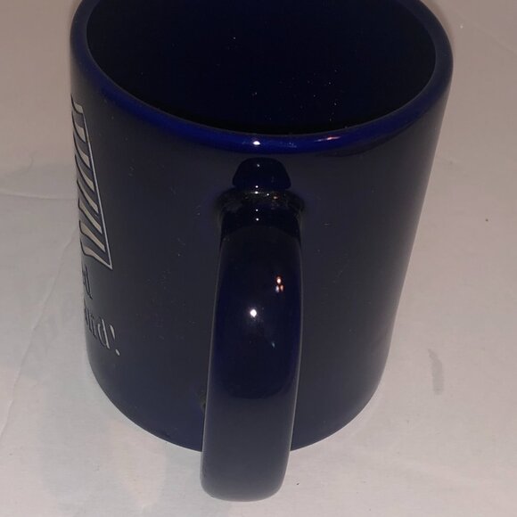 United We Stand Blue Textured etched Patriotic Mug Made in USA Eagle Head - Picture 4 of 6